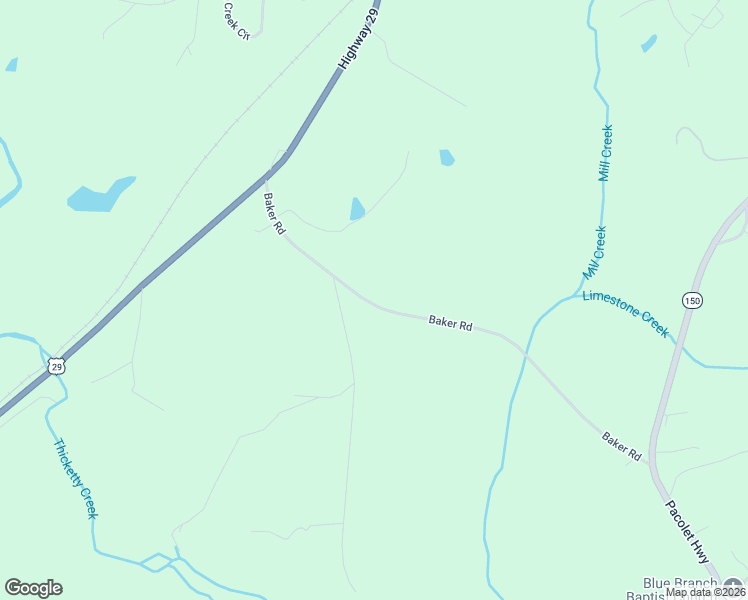 map of restaurants, bars, coffee shops, grocery stores, and more near 228 Baker Road in Gaffney