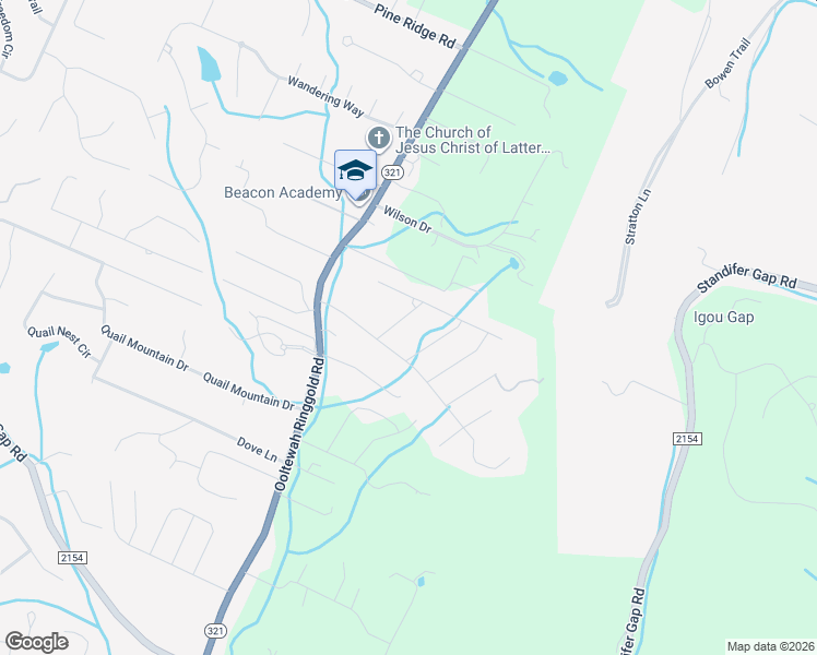 map of restaurants, bars, coffee shops, grocery stores, and more near 2810 Majestic Dr in Ooltewah