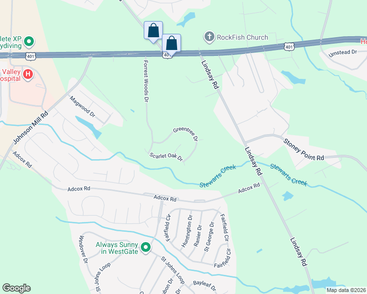 map of restaurants, bars, coffee shops, grocery stores, and more near 156 Falcon Court in Raeford