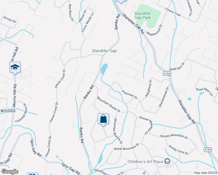 map of restaurants, bars, coffee shops, grocery stores, and more near 8903 Potomac Drive in Chattanooga