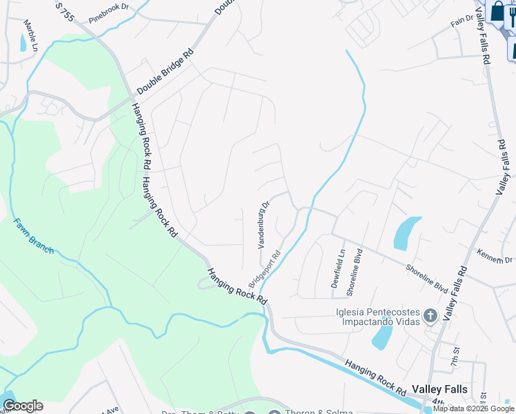 map of restaurants, bars, coffee shops, grocery stores, and more near 871 Vandenburg Drive in Boiling Springs