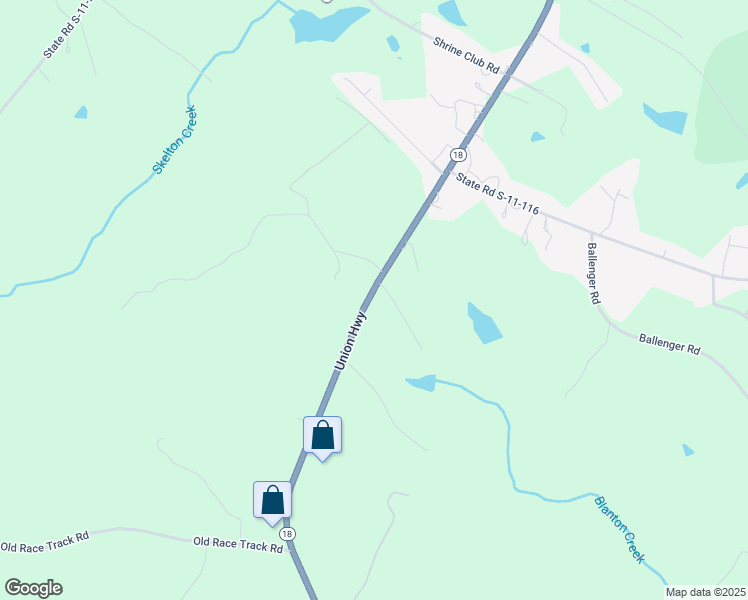 map of restaurants, bars, coffee shops, grocery stores, and more near 2991 Union Highway in Gaffney