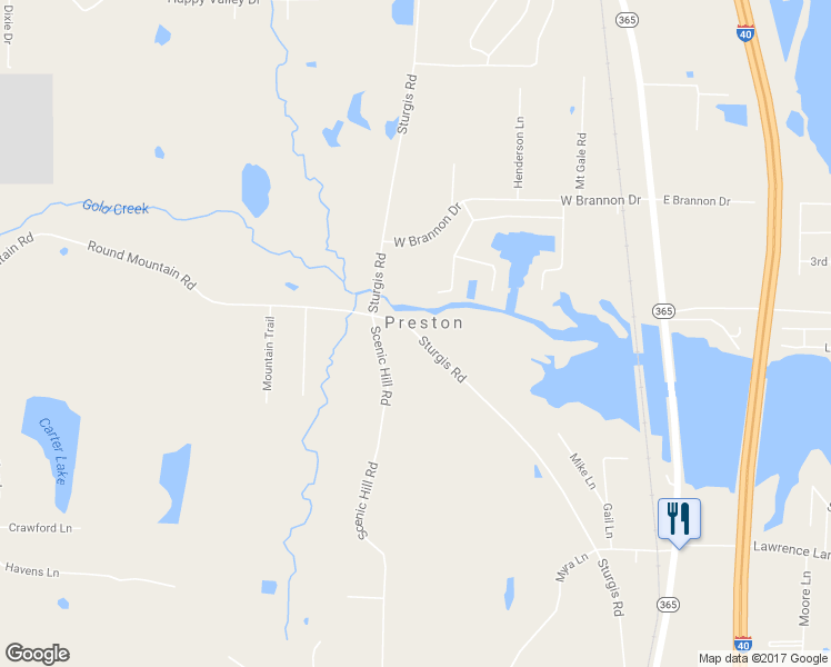 map of restaurants, bars, coffee shops, grocery stores, and more near 253 Sturgis Road in Conway