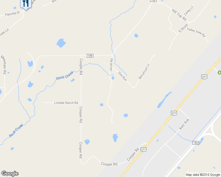 map of restaurants, bars, coffee shops, grocery stores, and more near Jacob Road in Poteau