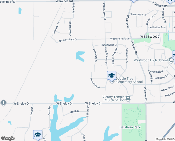 map of restaurants, bars, coffee shops, grocery stores, and more near 1273 Parkrose Avenue in Memphis
