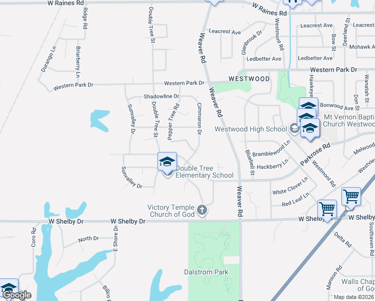 map of restaurants, bars, coffee shops, grocery stores, and more near 4524 Cimmaron Drive in Memphis