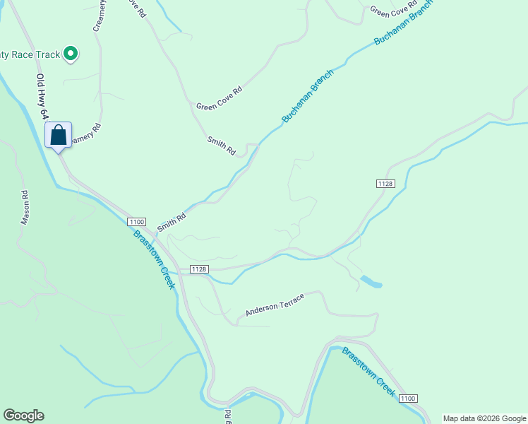 map of restaurants, bars, coffee shops, grocery stores, and more near 74 Brasstown View in Brasstown