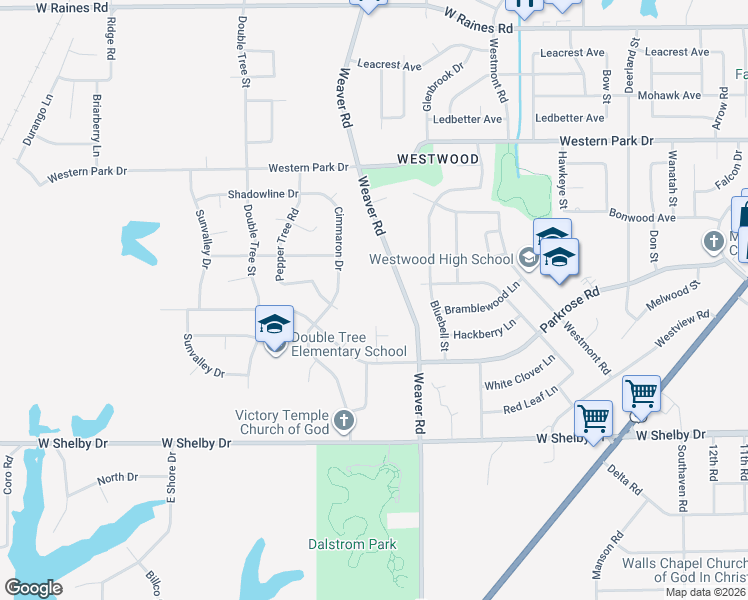 map of restaurants, bars, coffee shops, grocery stores, and more near 4539 Sundown Lane in Memphis