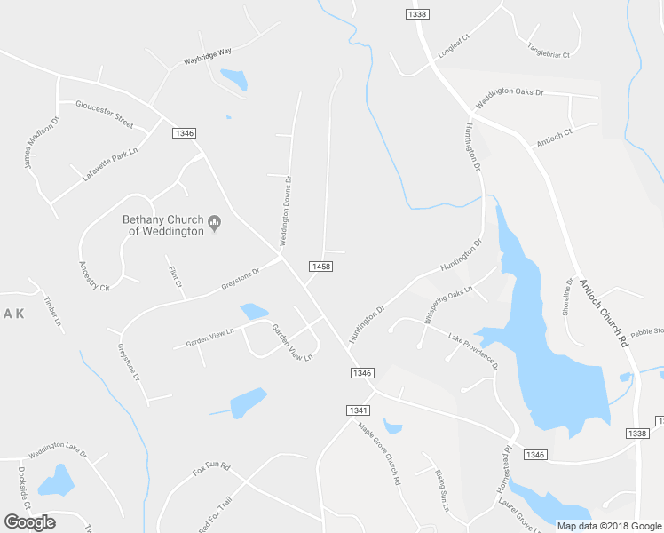 map of restaurants, bars, coffee shops, grocery stores, and more near 116 Gatewood Lane in Matthews