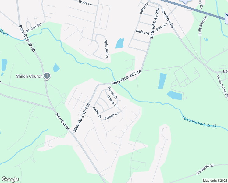 map of restaurants, bars, coffee shops, grocery stores, and more near 101 Everest Drive in Inman