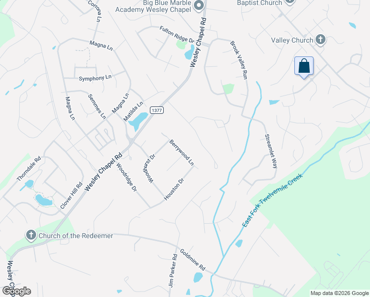 map of restaurants, bars, coffee shops, grocery stores, and more near 7006 Pinewood Forest Drive in Monroe