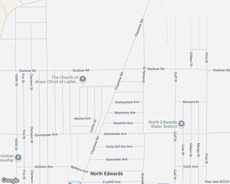 map of restaurants, bars, coffee shops, grocery stores, and more near 16720 Mountain View Avenue in North Edwards