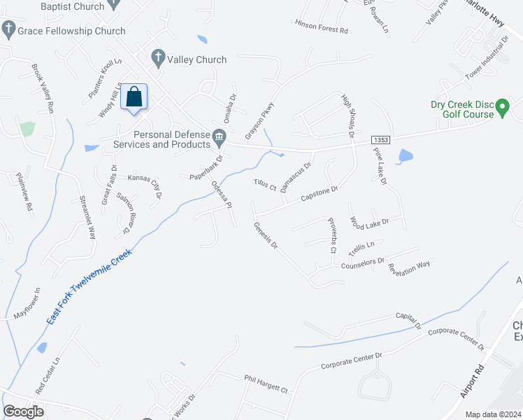 map of restaurants, bars, coffee shops, grocery stores, and more near 4712 Capstone Drive in Monroe