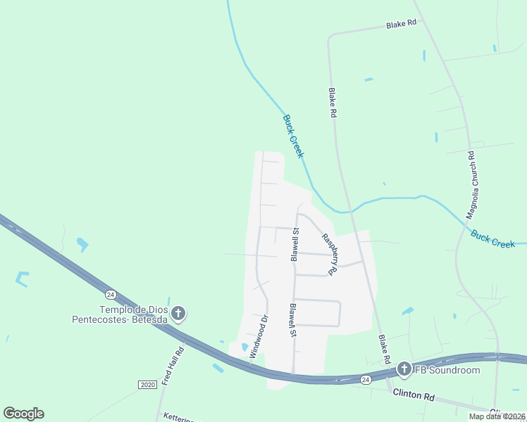 map of restaurants, bars, coffee shops, grocery stores, and more near 225 Windwood Drive in Stedman