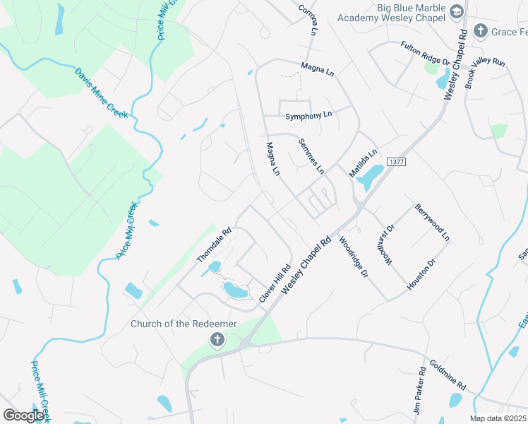 map of restaurants, bars, coffee shops, grocery stores, and more near 1007 Clover Hill Road in Indian Trail
