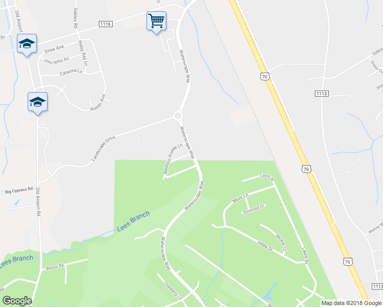 map of restaurants, bars, coffee shops, grocery stores, and more near 3900 Harkers Way in New Bern