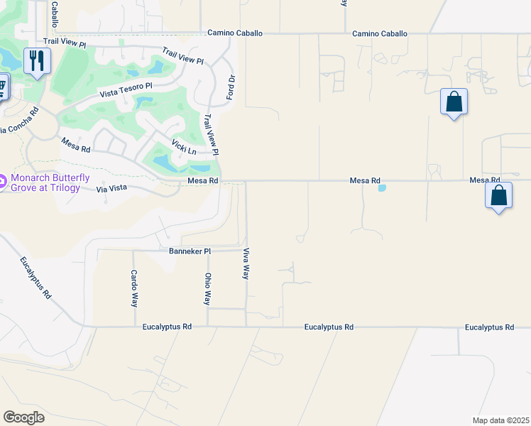 map of restaurants, bars, coffee shops, grocery stores, and more near 1255 Viva Way in Nipomo