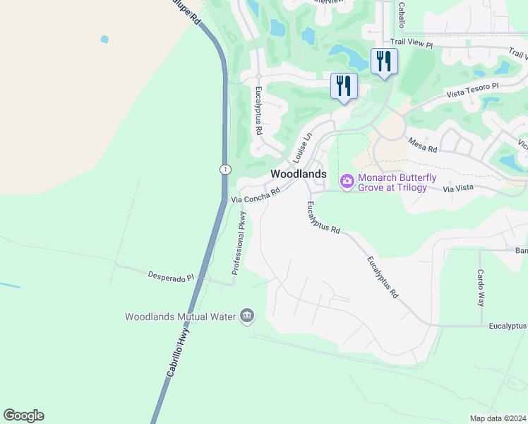 map of restaurants, bars, coffee shops, grocery stores, and more near 920 Trail View Place in Nipomo