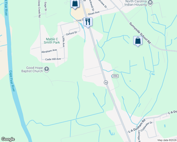 map of restaurants, bars, coffee shops, grocery stores, and more near 1720 Englewood Drive in Fayetteville