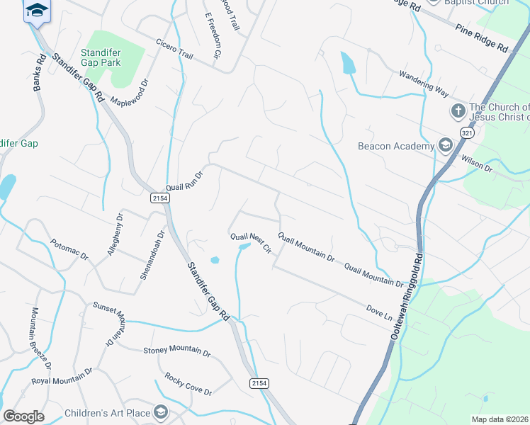 map of restaurants, bars, coffee shops, grocery stores, and more near 2513 Quail Nest Circle in Chattanooga