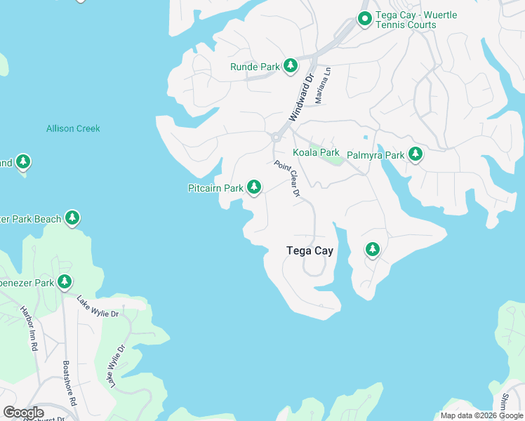 map of restaurants, bars, coffee shops, grocery stores, and more near 31019 Executive Point in Fort Mill