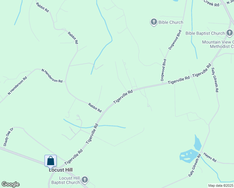 map of restaurants, bars, coffee shops, grocery stores, and more near 2825 Tigerville Road in Travelers Rest