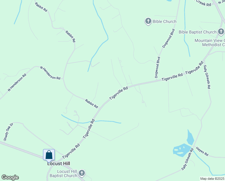 map of restaurants, bars, coffee shops, grocery stores, and more near 2825 Tigerville Road in Travelers Rest