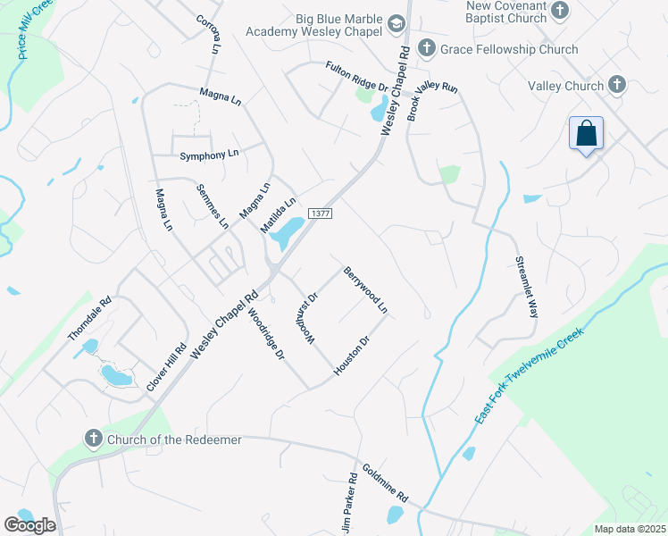 map of restaurants, bars, coffee shops, grocery stores, and more near 5501 Berrywood Lane in Monroe