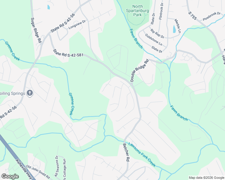 map of restaurants, bars, coffee shops, grocery stores, and more near 436 Risen Star Drive in Boiling Springs