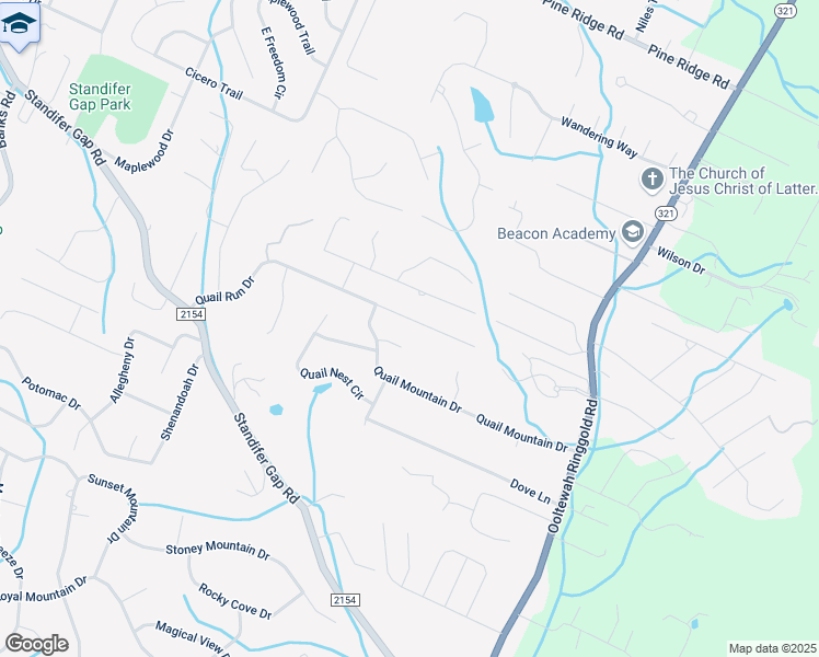 map of restaurants, bars, coffee shops, grocery stores, and more near 9020 Quail Run Drive in Chattanooga