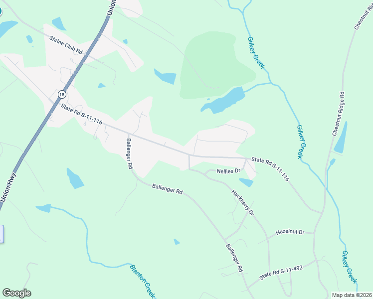 map of restaurants, bars, coffee shops, grocery stores, and more near 473 State Road S-11-116 in Gaffney