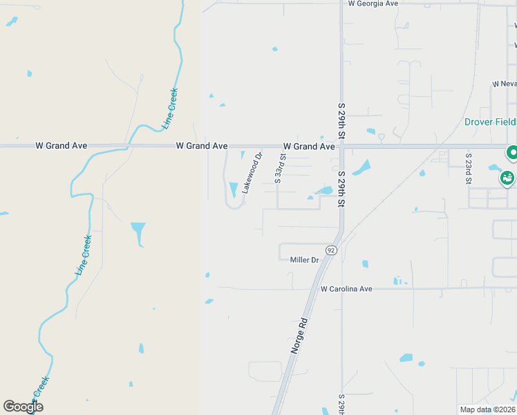 map of restaurants, bars, coffee shops, grocery stores, and more near 3312 West Montana Avenue in Chickasha