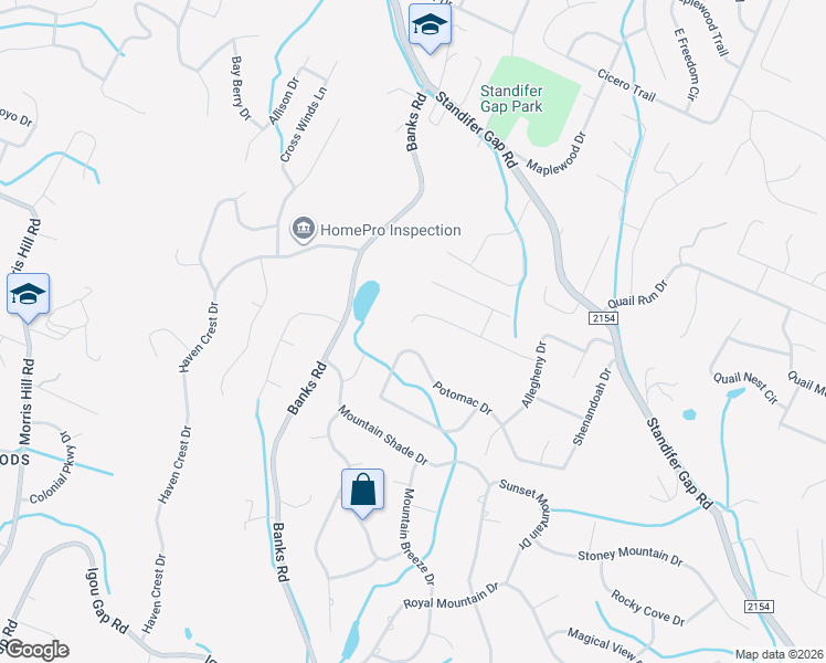 map of restaurants, bars, coffee shops, grocery stores, and more near 9002 Oak Haven Lane in Chattanooga