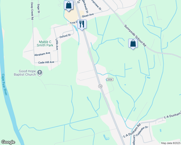 map of restaurants, bars, coffee shops, grocery stores, and more near 1728 Englewood Drive in Fayetteville