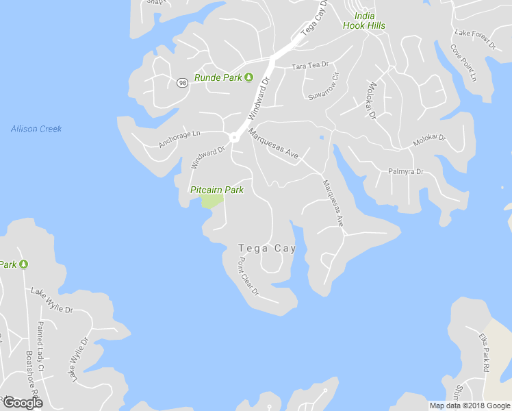 map of restaurants, bars, coffee shops, grocery stores, and more near 3092 Point Clear Drive in Fort Mill