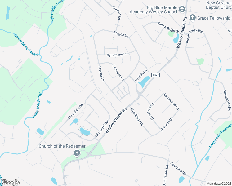 map of restaurants, bars, coffee shops, grocery stores, and more near 1030 Magna Lane in Indian Trail