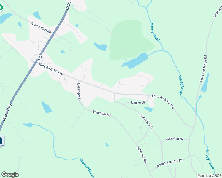 map of restaurants, bars, coffee shops, grocery stores, and more near 473 State Road S-11-116 in Gaffney