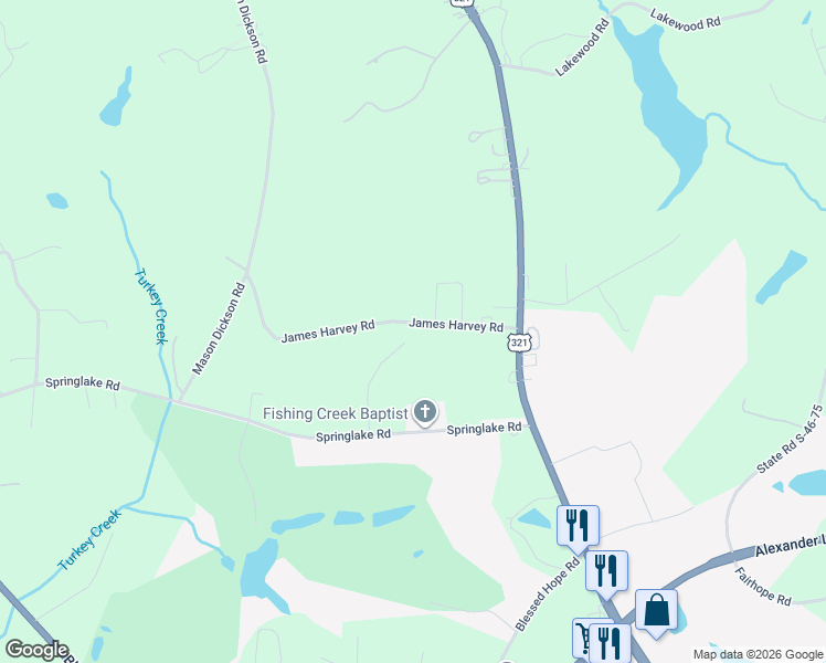 map of restaurants, bars, coffee shops, grocery stores, and more near 2341 1 Iron Drive in York