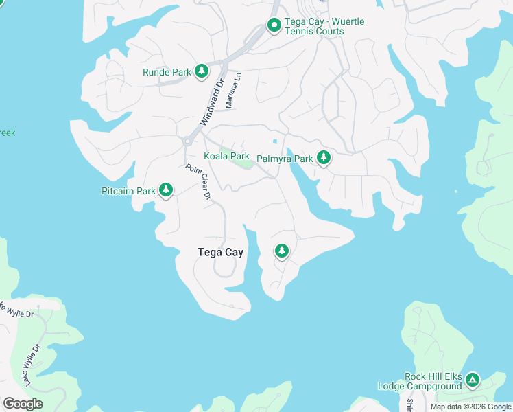 map of restaurants, bars, coffee shops, grocery stores, and more near 2146 Manawa Lane in Fort Mill