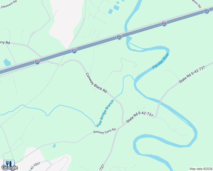 map of restaurants, bars, coffee shops, grocery stores, and more near 120 Childress Road in Spartanburg