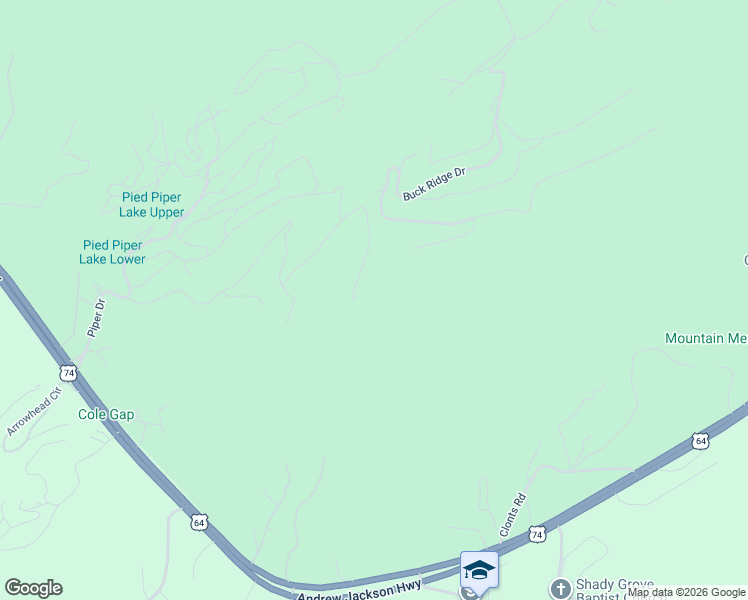 map of restaurants, bars, coffee shops, grocery stores, and more near 311 Treehouse Trail in Murphy