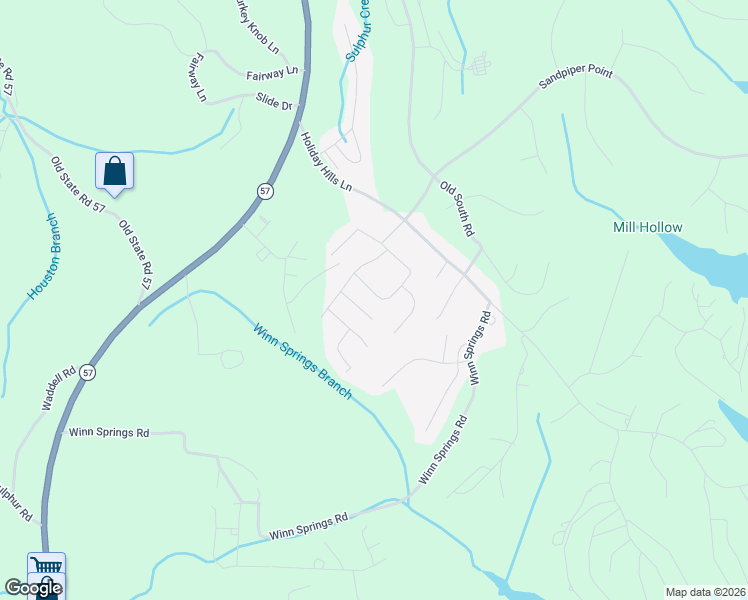 map of restaurants, bars, coffee shops, grocery stores, and more near 100 Rising Sun Lane in Counce