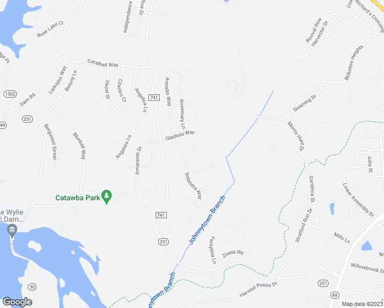 map of restaurants, bars, coffee shops, grocery stores, and more near 636 Rosemary Lane in Fort Mill