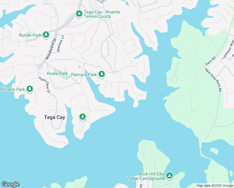 map of restaurants, bars, coffee shops, grocery stores, and more near 1070 Gauguin Lane in Fort Mill