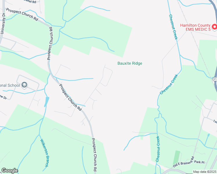 map of restaurants, bars, coffee shops, grocery stores, and more near 10708 Lonnie Lane in Collegedale