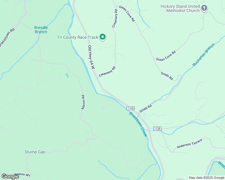 map of restaurants, bars, coffee shops, grocery stores, and more near 9666-10024 Old Highway 64 West in Brasstown
