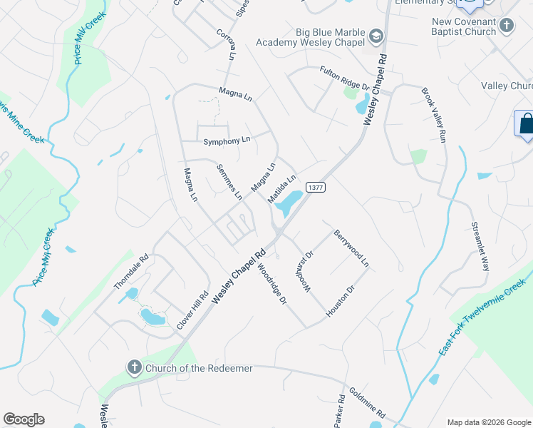 map of restaurants, bars, coffee shops, grocery stores, and more near 2005 Taylor Glenn Lane in Indian Trail