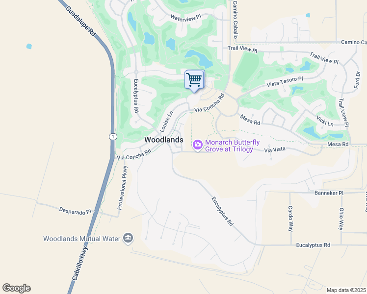 map of restaurants, bars, coffee shops, grocery stores, and more near 1197 Swallowtail Way in Nipomo