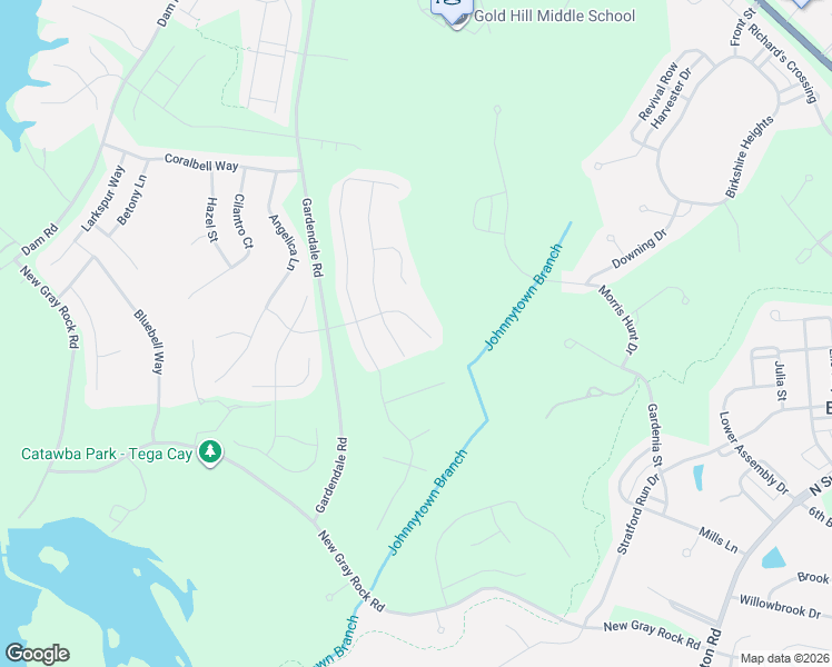 map of restaurants, bars, coffee shops, grocery stores, and more near 5068 Gladiola Way in Fort Mill