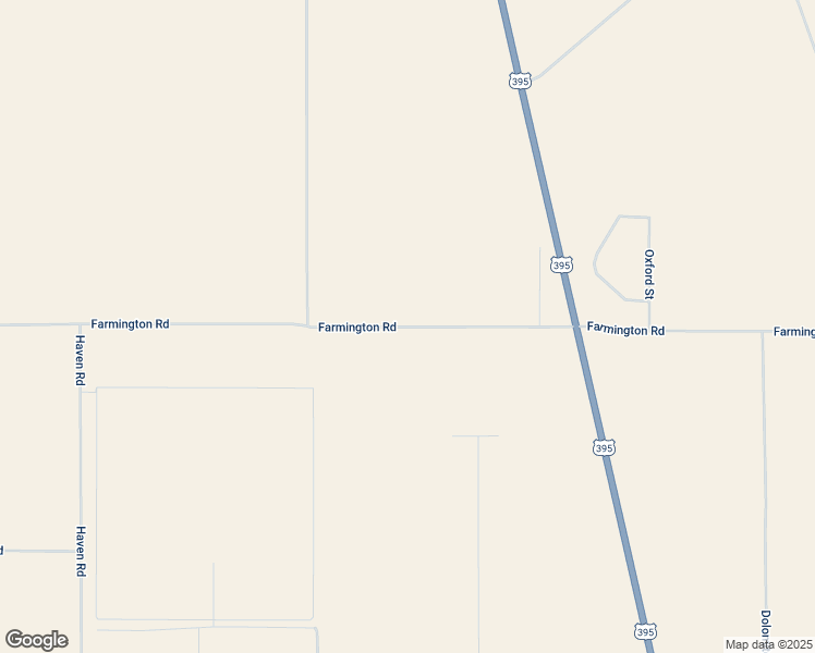 map of restaurants, bars, coffee shops, grocery stores, and more near Farmington Road in San Bernardino County